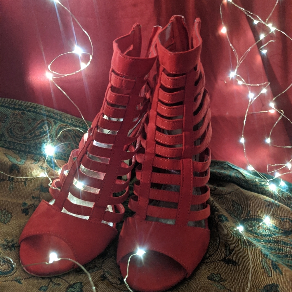 Anne Michelle Caged Heel